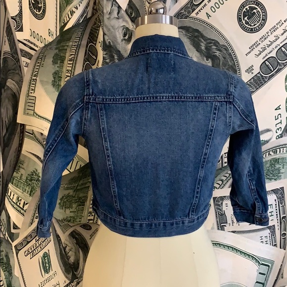 Denim Crop Jacket - Picture 2 of 3